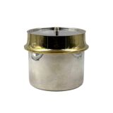 Hollywood regency gold Ice Bucket, Italy ca. 1980s