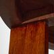 Art Deco Teak Round Table with Pull-Out Ashtray Tabs