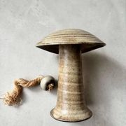 Set of three ceramic mushroom oil lamps by Freek Berends from the 1970s.