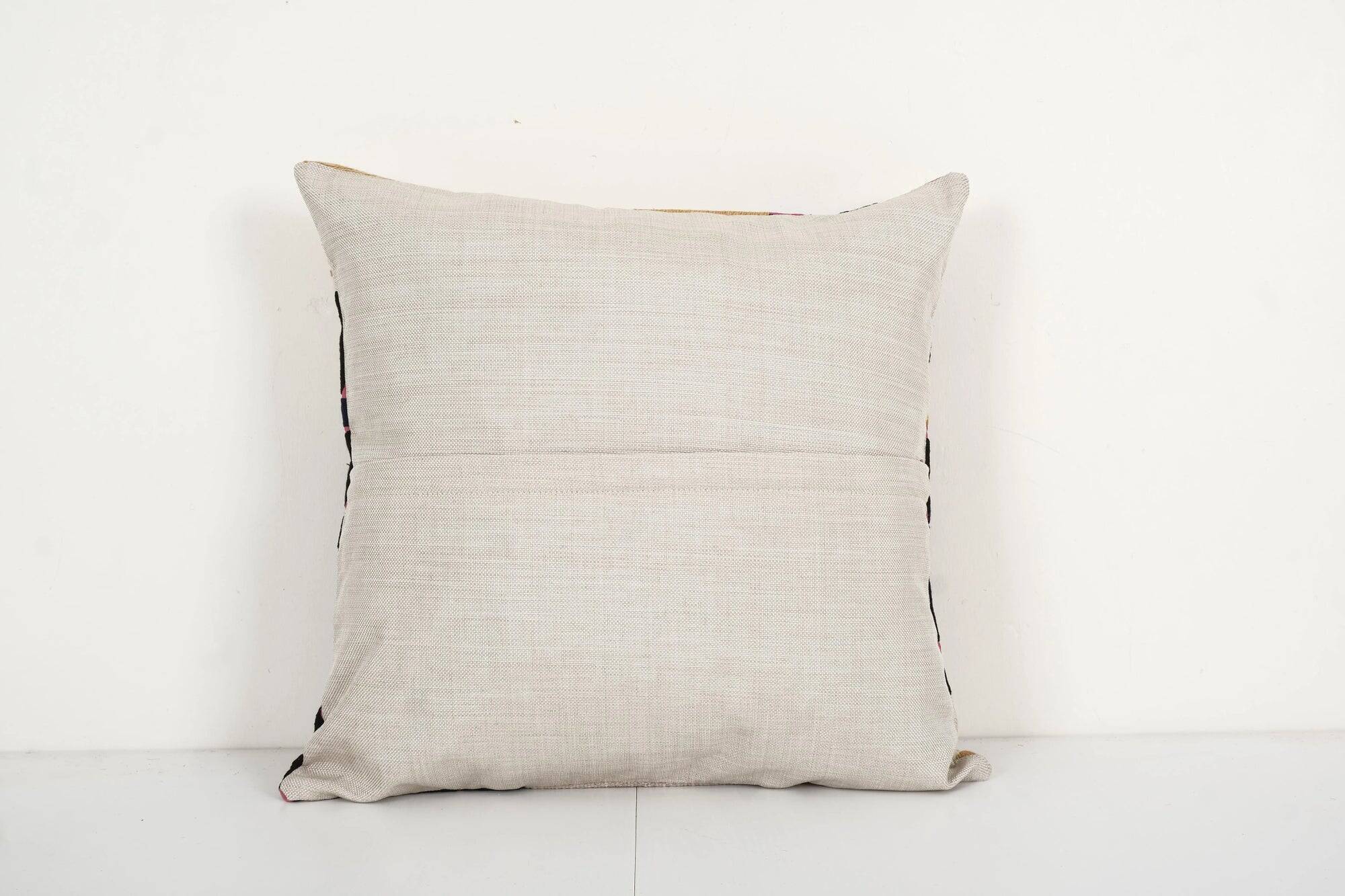 Vintage embroidered cushion cover 48x46 cm