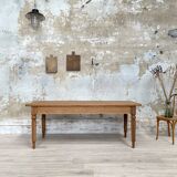 Solid wood farmhouse table