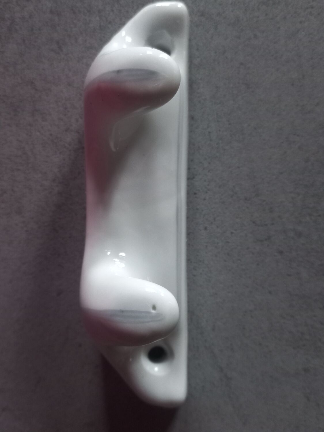 Hook two porcelain hooks