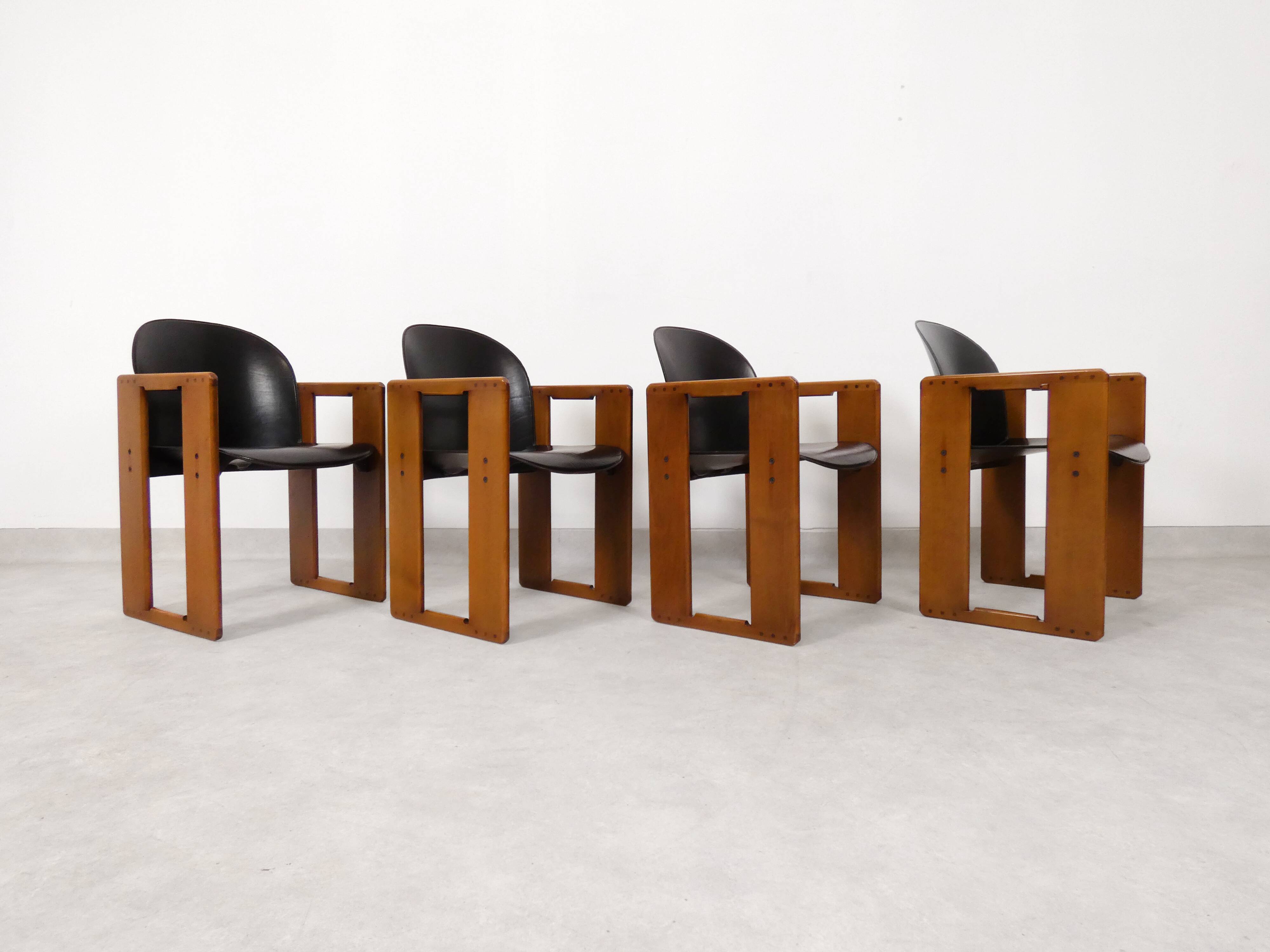 4 dining chairs - 'Dialogo' - Afra & Tobia Scarpa