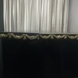 Napoleon III showcase lacquered black and gilded bronze