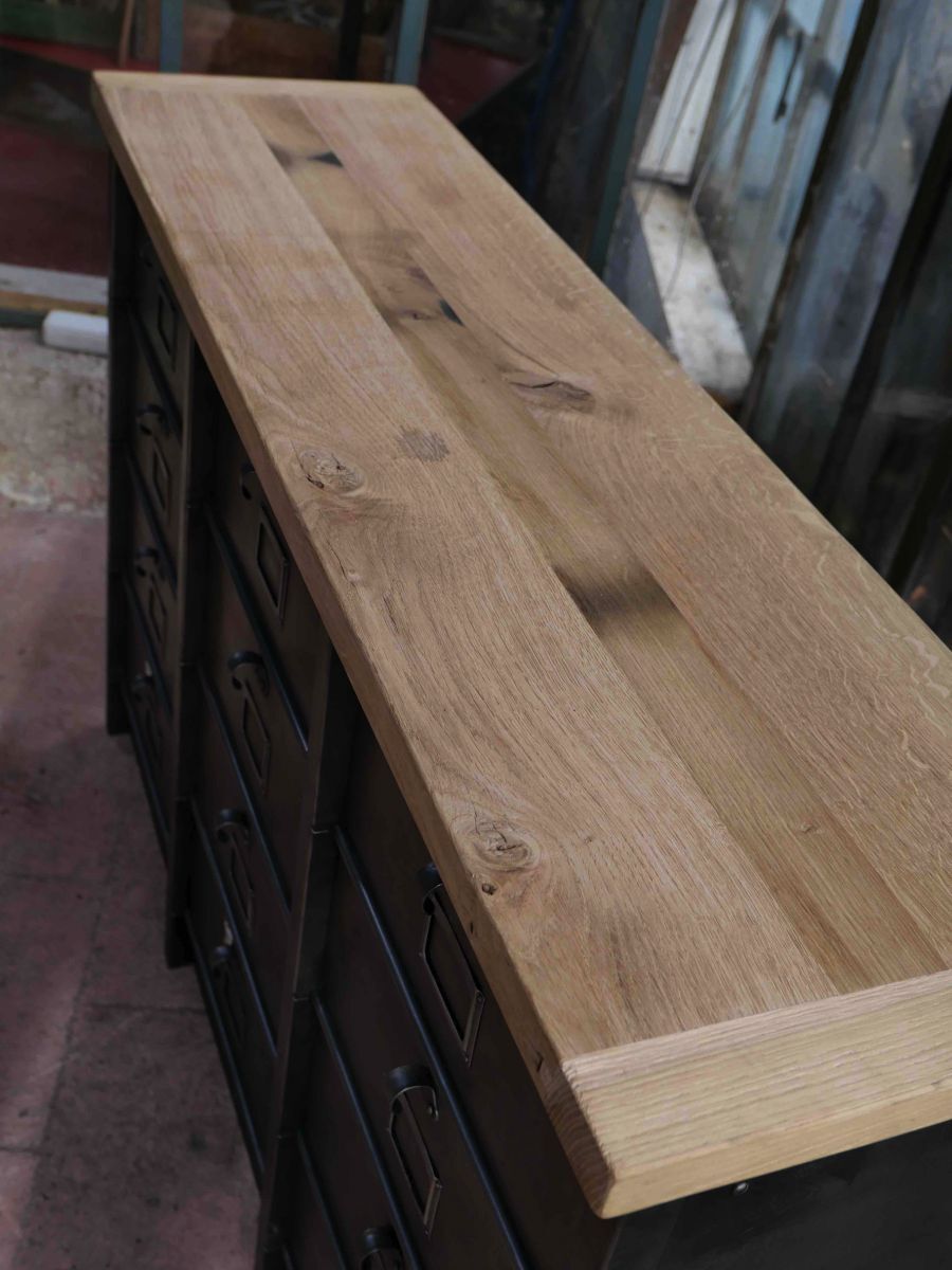 Industrial furniture with 12 strafor valves 1950