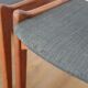 4 chaises vertes danoises estampillées