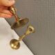 A set of classic Danish brass candle holders. Estimated 1960s.