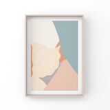 Set of 2 art prints, Pastel
