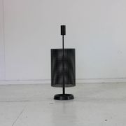 Minimalistic dutch design perforated metal umbrella stand