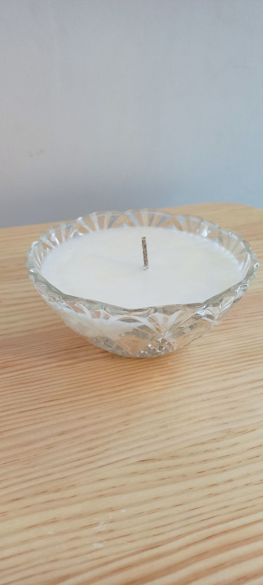 Vintage candle dried flowers