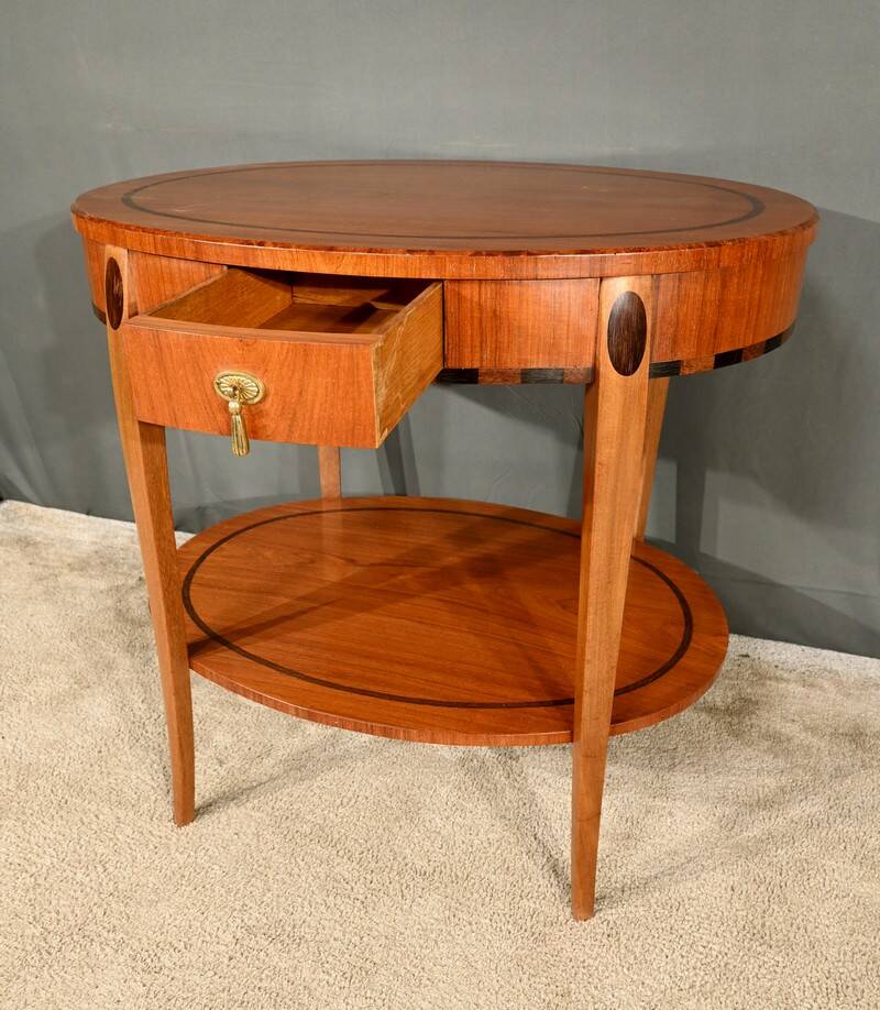 Mahogany and Rosewood Gueridon Table, Art Deco – 1930