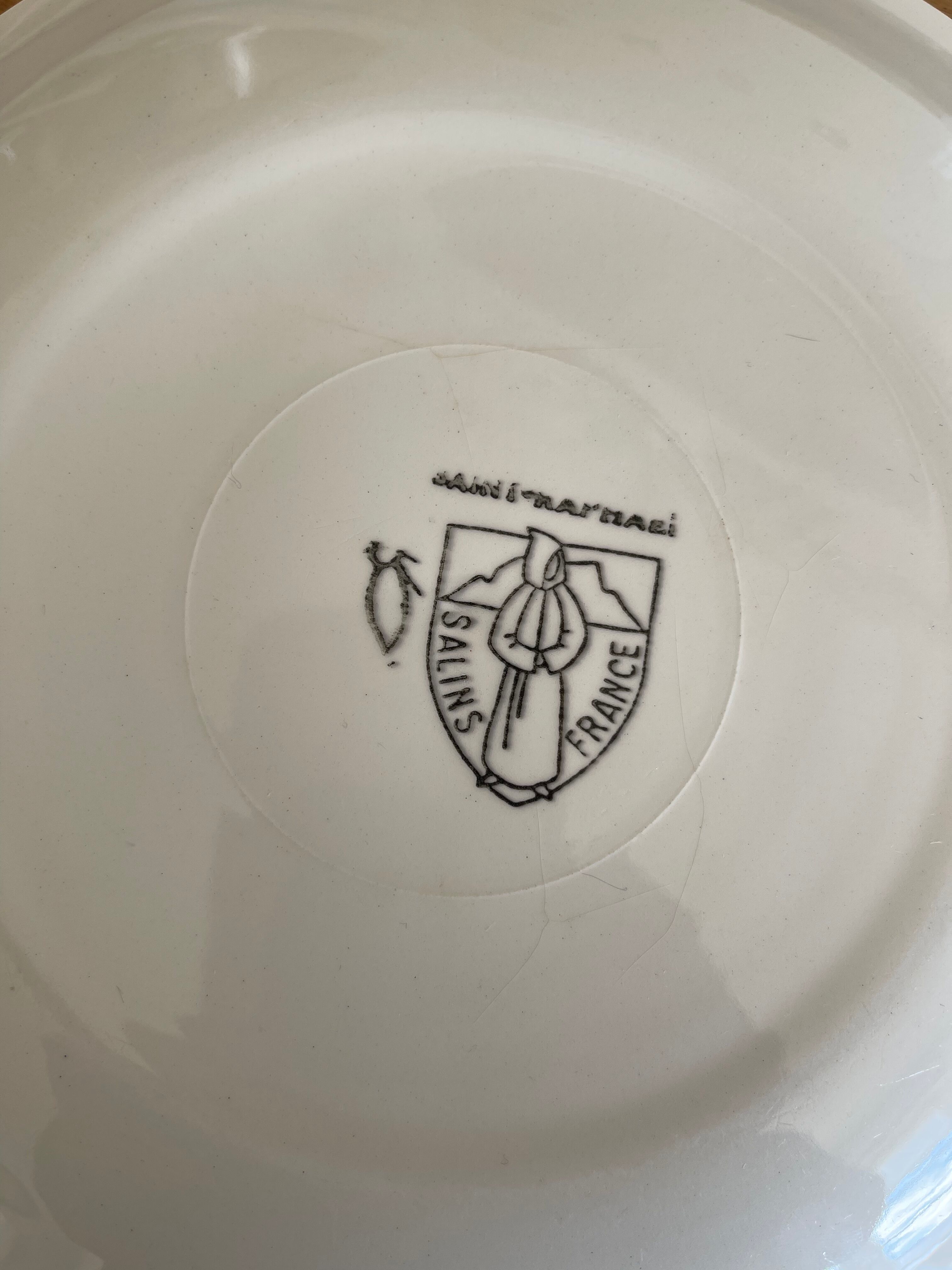 3 plates Salins France 1970