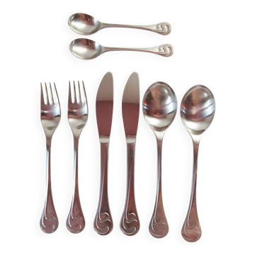 Service couverts Rosenthal. Asimmetria. Bjorn Wiinblad pour 4 (8 pièces)