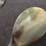 Set of 7 horn and wood spoons