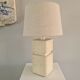 French sculpture lamp in white stone 60
