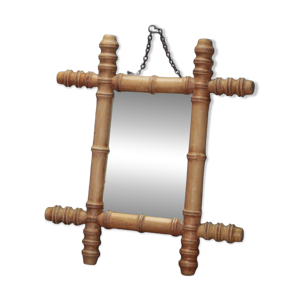 miroir bois imitation