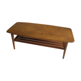 Table basse en chêne vintage du milieu du siècle
