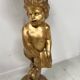 19th century gilded carved wooden presentation column