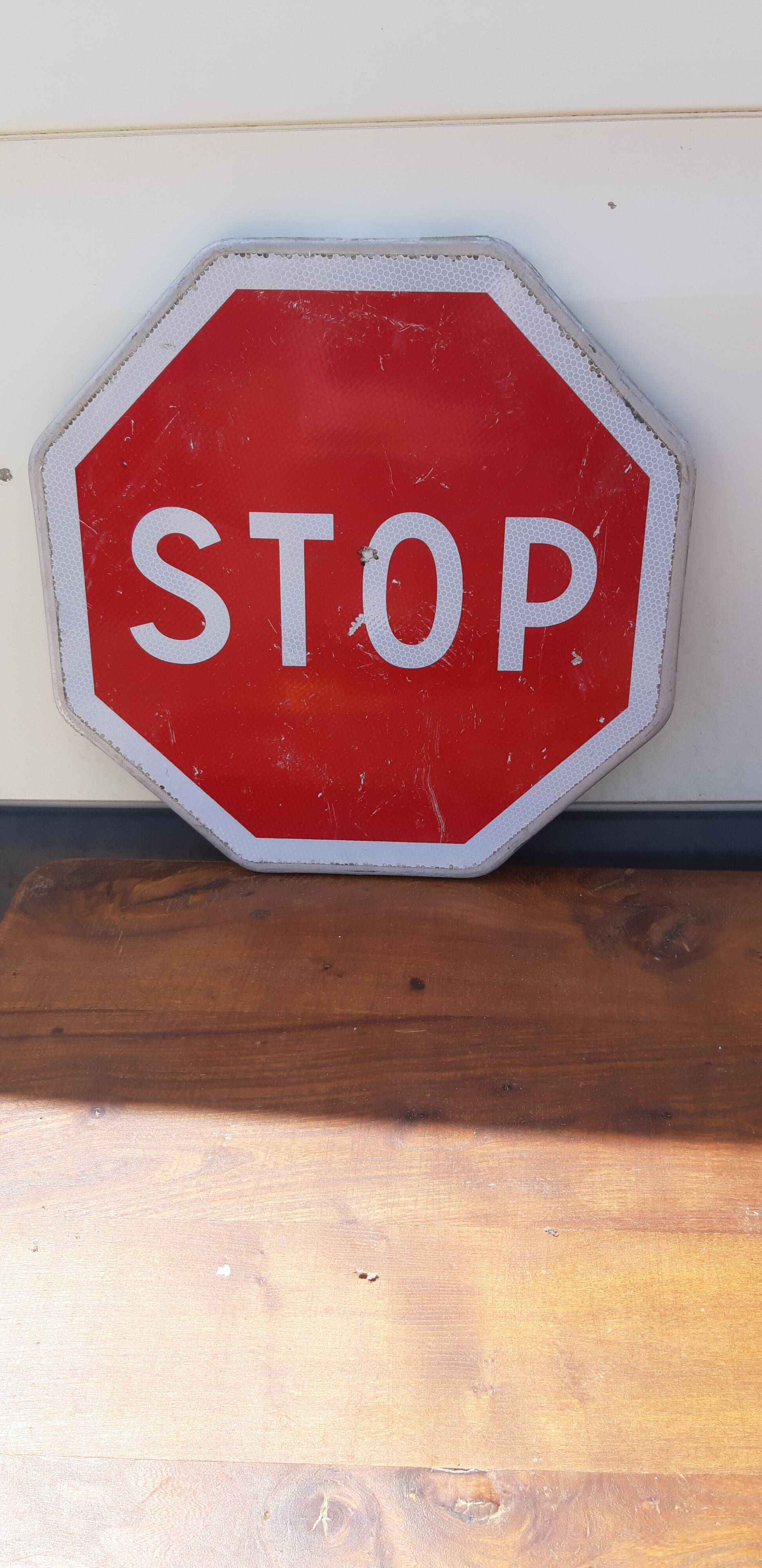 Vintage stop panel