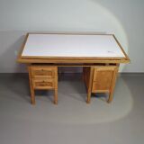 Large oak architect desk / table 1940's