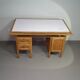 Large oak architect desk / table 1940's