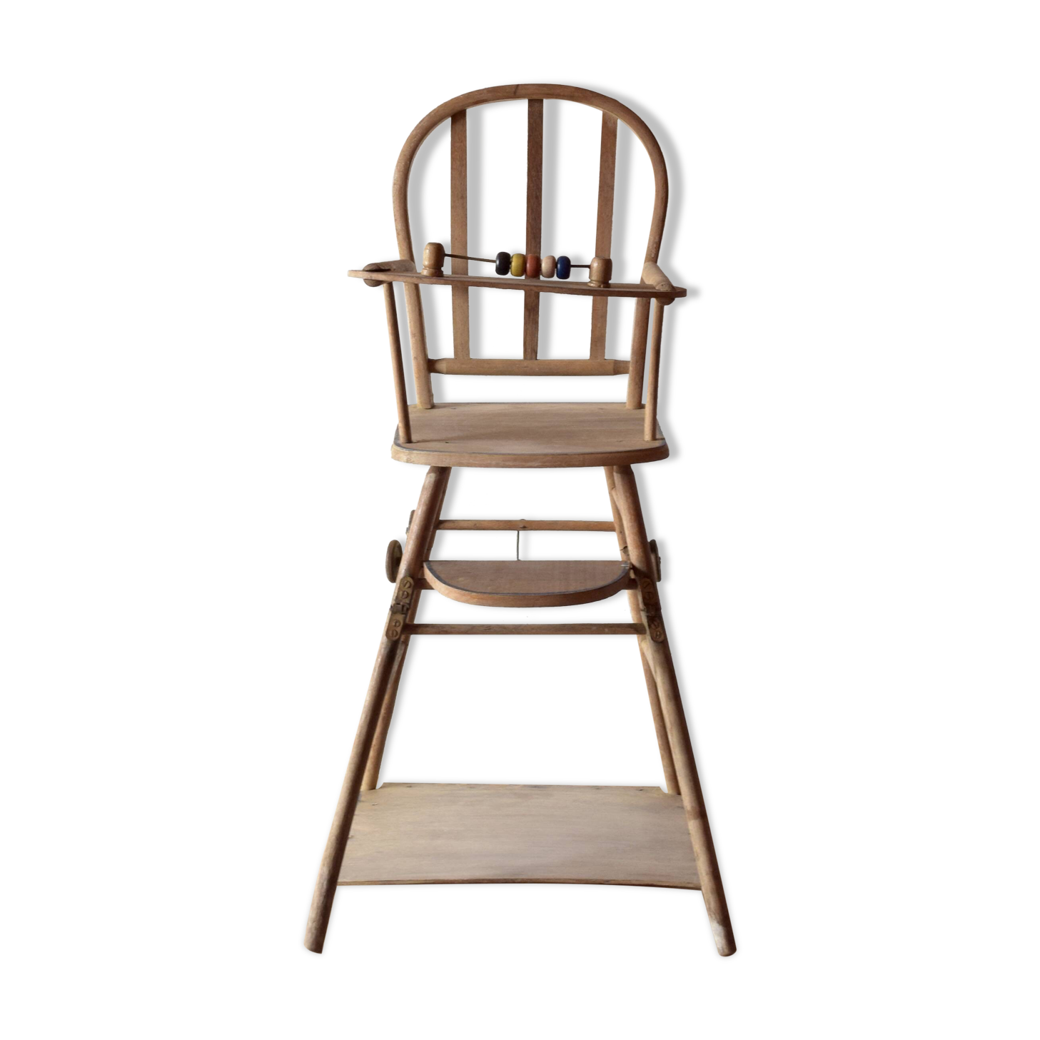 Torck - Antique wooden doll's high chair - 1950