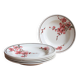 Set of 6 Terre de Fer St Amand "cherry" deep plates