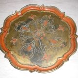 Round Florentine tray Ø 39 cm