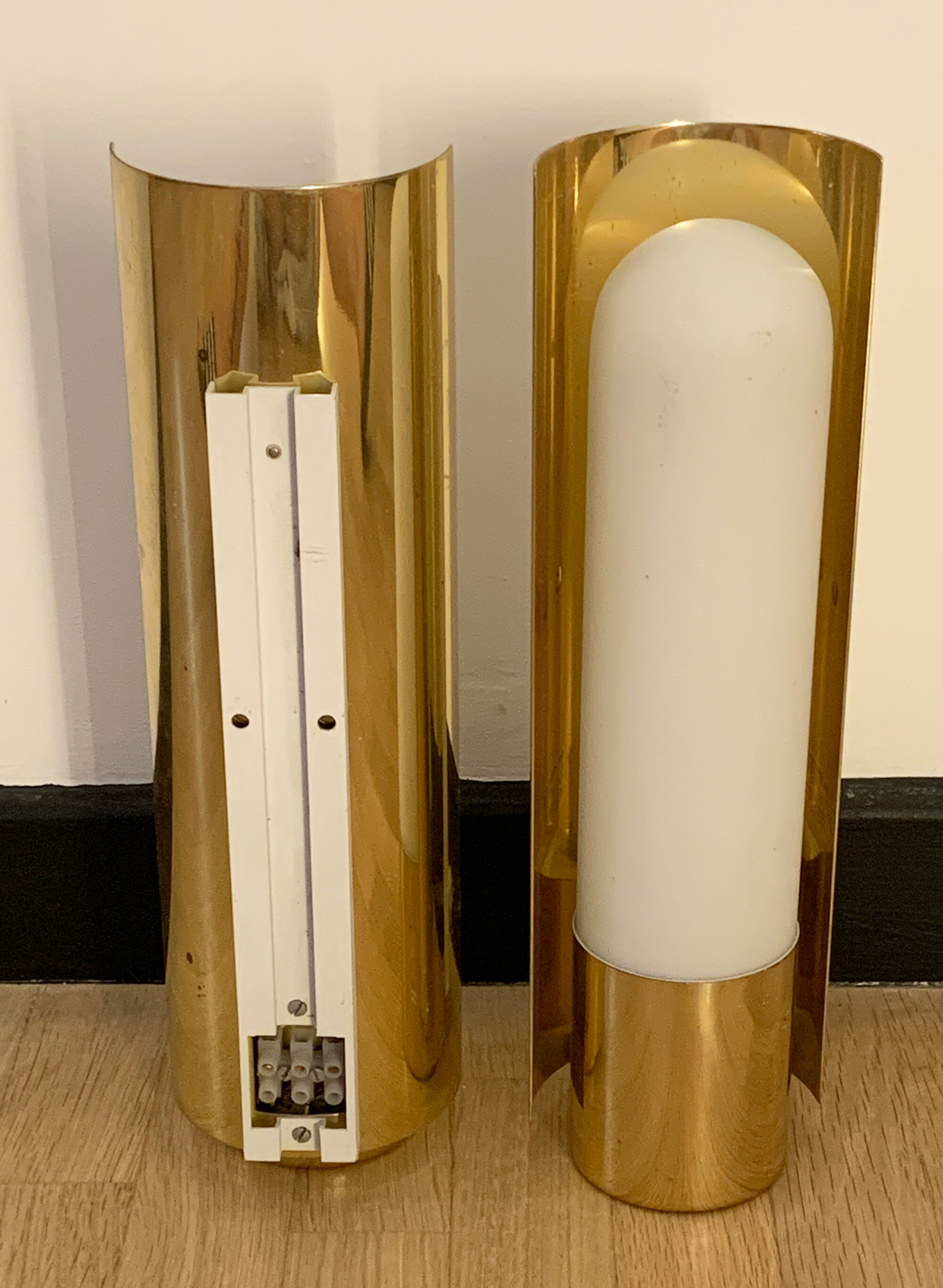 Wall lamp by Glashütte Limburg, 1980s