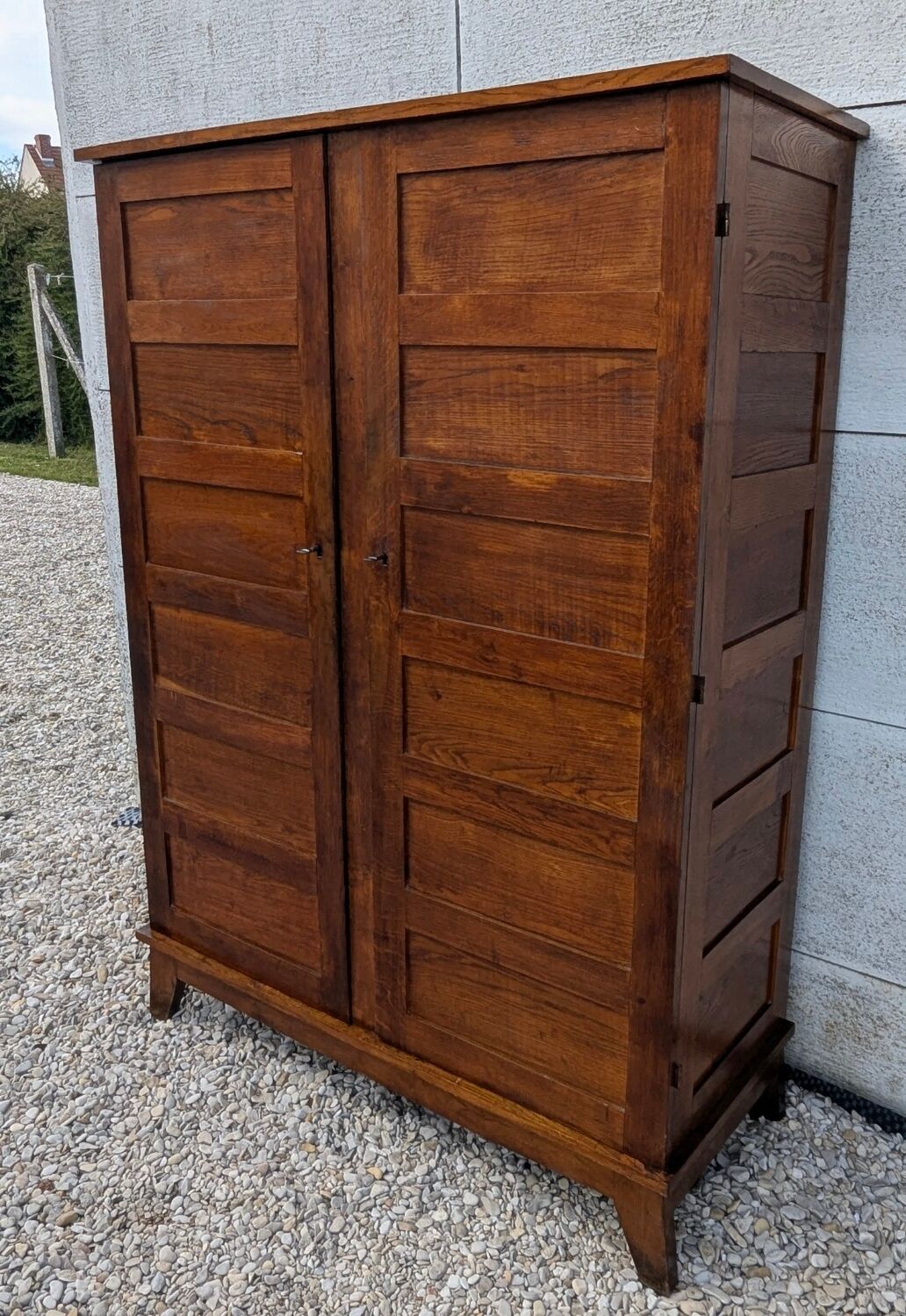 Linen cupboard wardrobe René Gabriel reconstruction 1940s-1950s Parisian