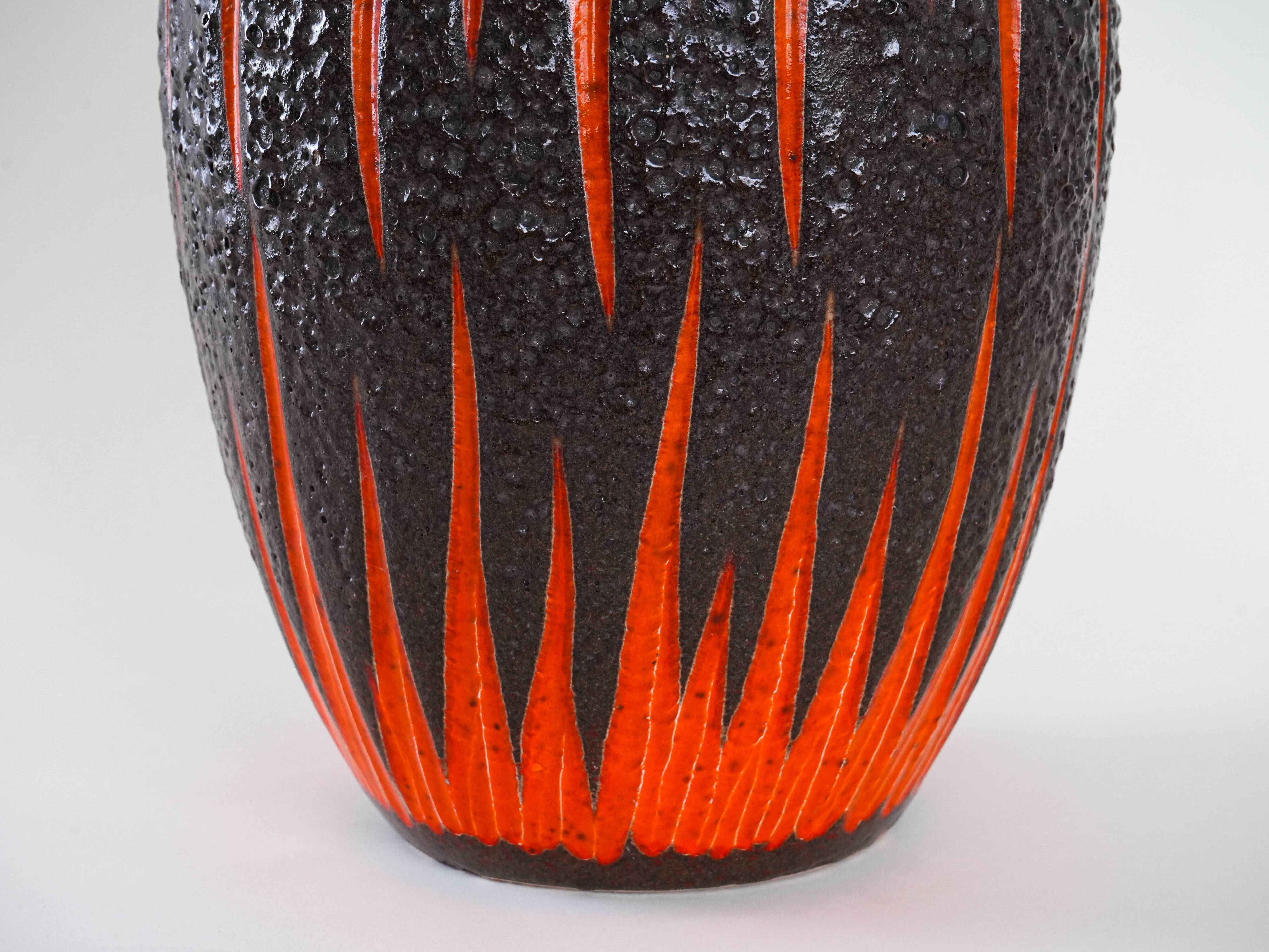 Ceramic vase, German design, 1960s, manufacturer: Scheurich Keramik