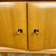 Large mid-century design wooden bedside table