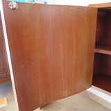 Headboard – console – sideboard – art deco – 2 doors – 2 niches in solid walnut e