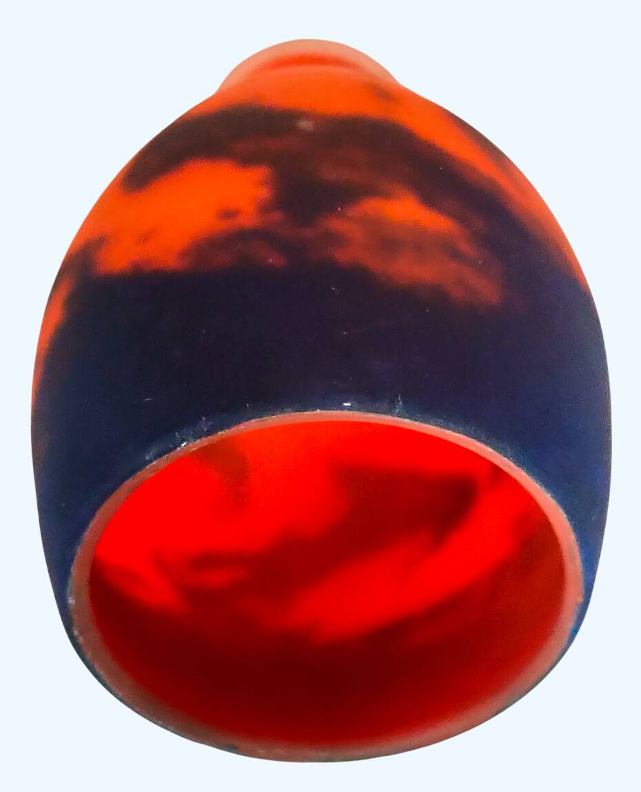 GRAND lampshade "Tulip" in glass paste signed MULLER FRÈRES LUNÉVILLE