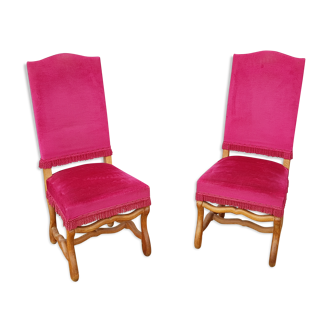 Solid oak chairs