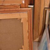 Original Swedish oil on canvas – “Still Life with Fruit and Bottle” by A.K. – vintage & framed – 40 × 48 cm (15.7" × 18.9")