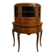 Desk - Display cabinet in the style of Louis XV with marquetry.