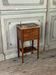 Louis XVI side table or chiffonnière in veneered wood, brass gallery, late 18th century