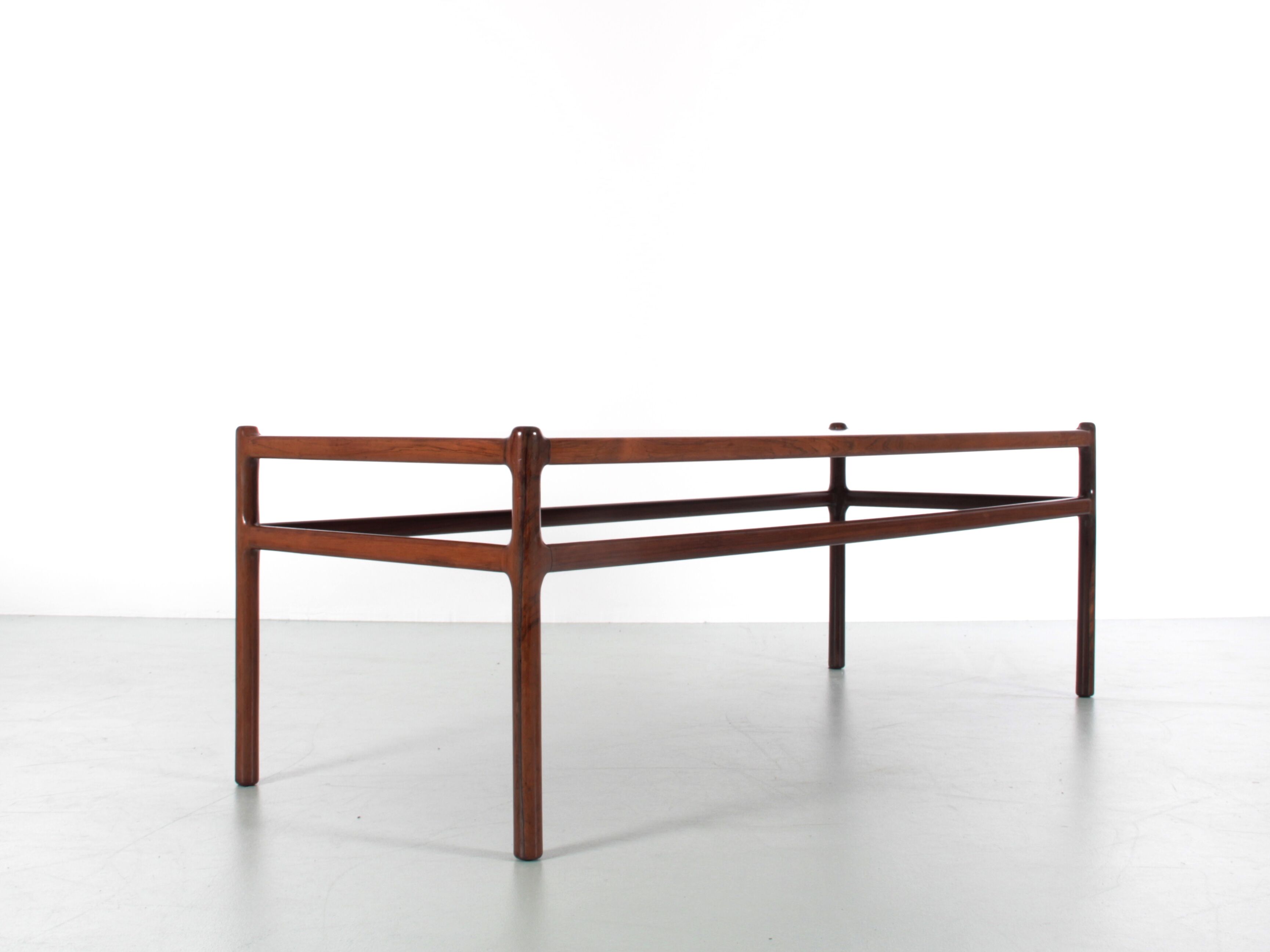 Scandinavian coffee table in Rio rosewood