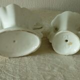 Wedding vases in Paris porcelain late 19th century