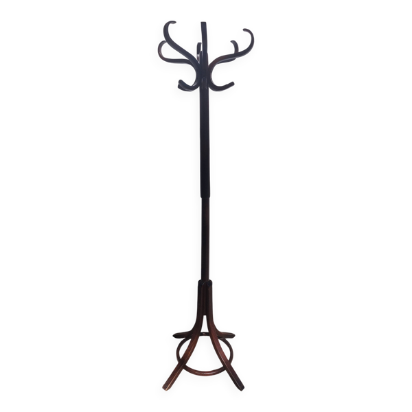 portemanteau perroquet, teinte bois foncée