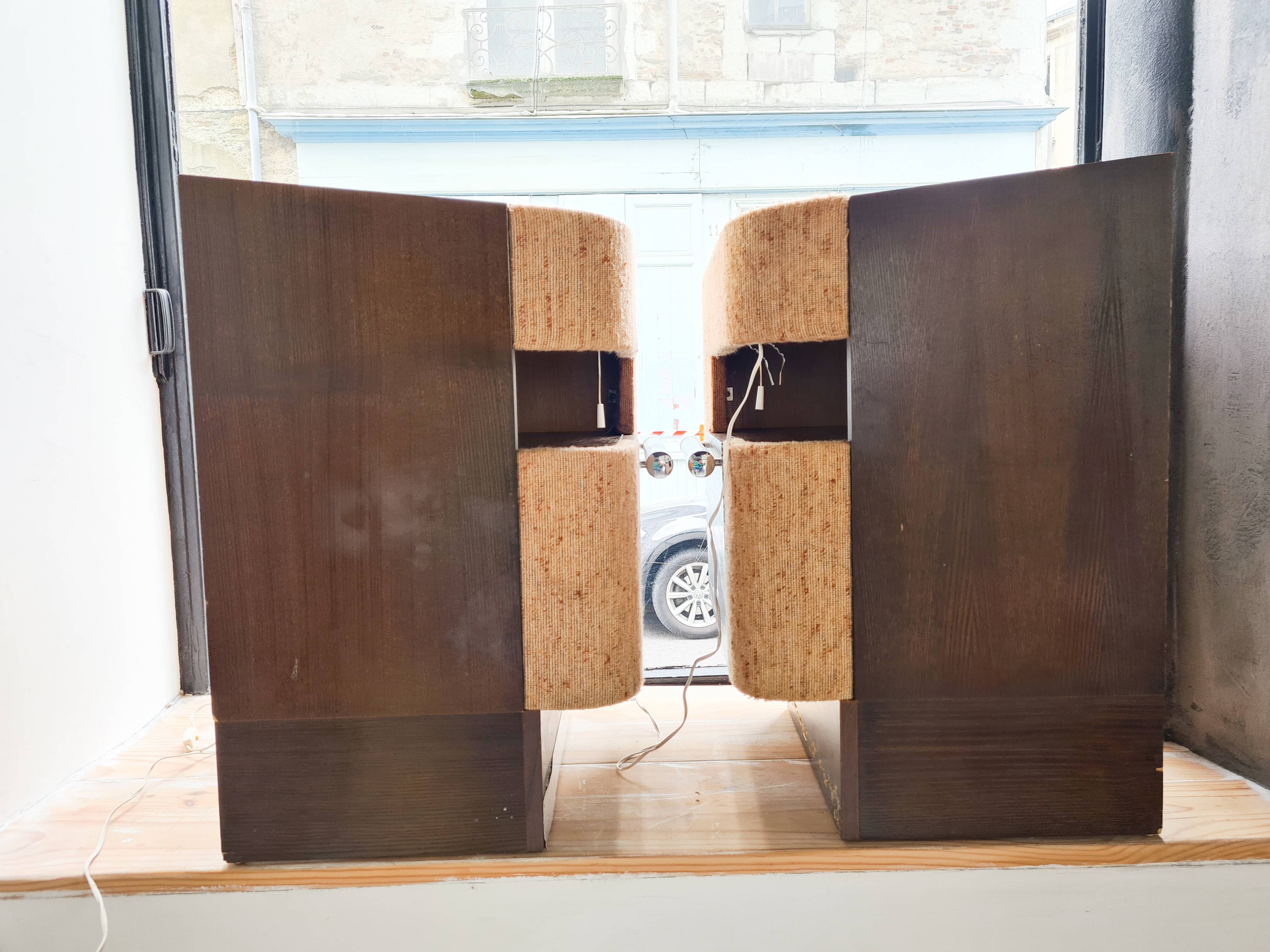 Pair of bedside tables 80s