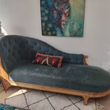 Napoleon III brushed oak daybed