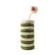 Grand Vase Rayures Vert