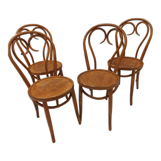 Suite of 4 chairs from bistrot bois courbé