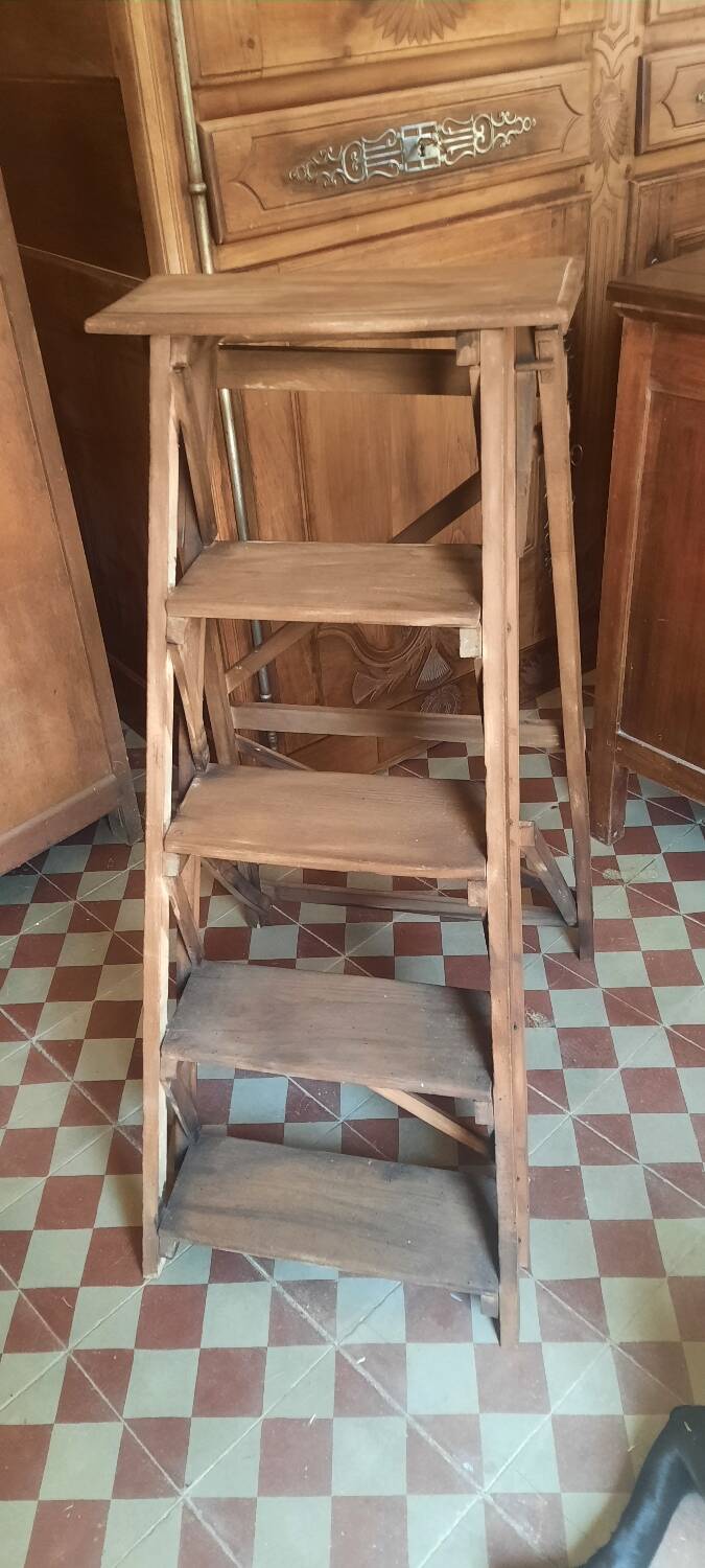 Antique wooden stepladder