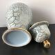 Small jar with gold crackled effect lid