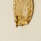 Pair of vintage brass shell scallop sconces