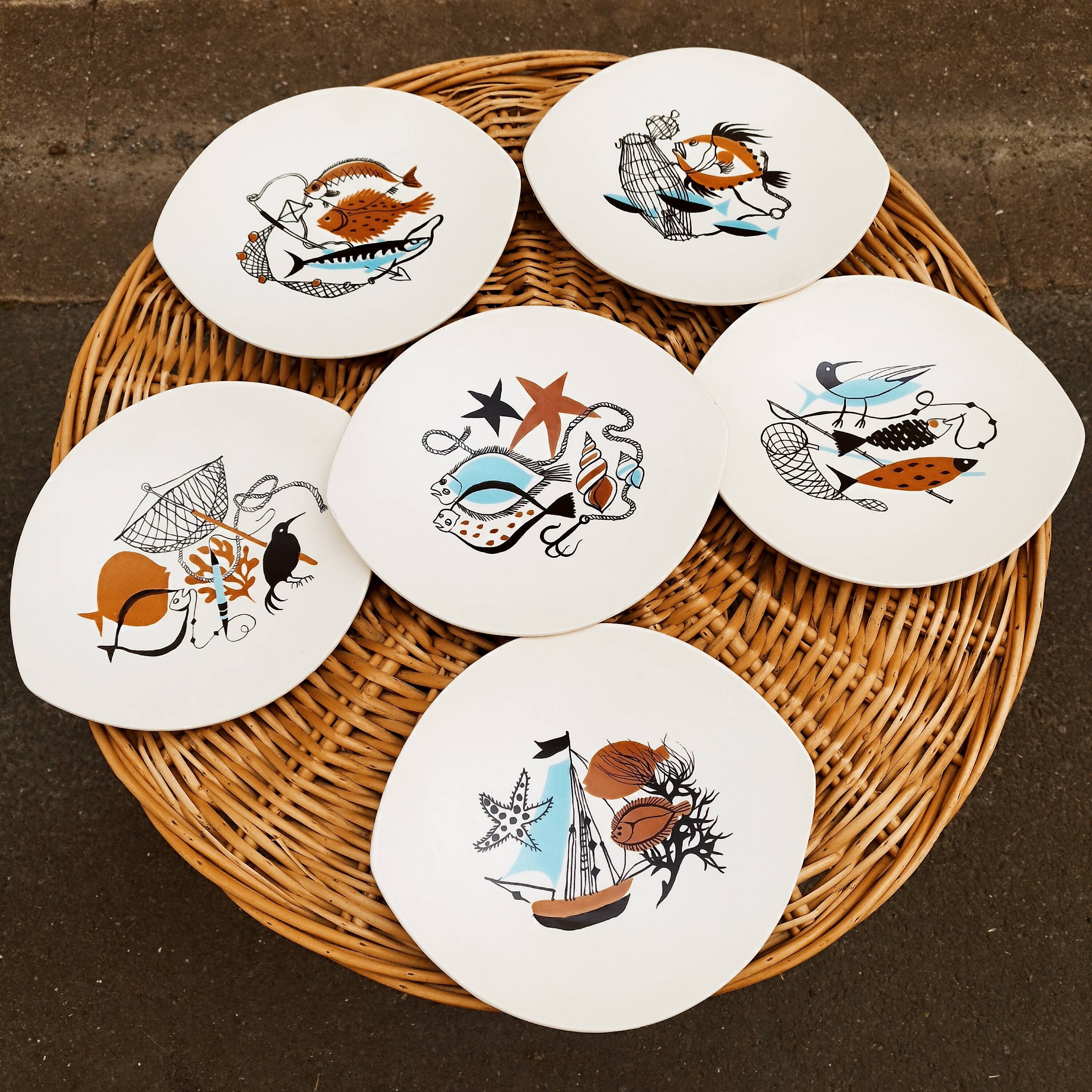 Salins earthenware plates