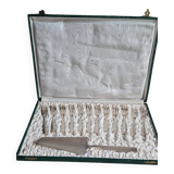Cutlery set of 12 forks and silver-plated cake server